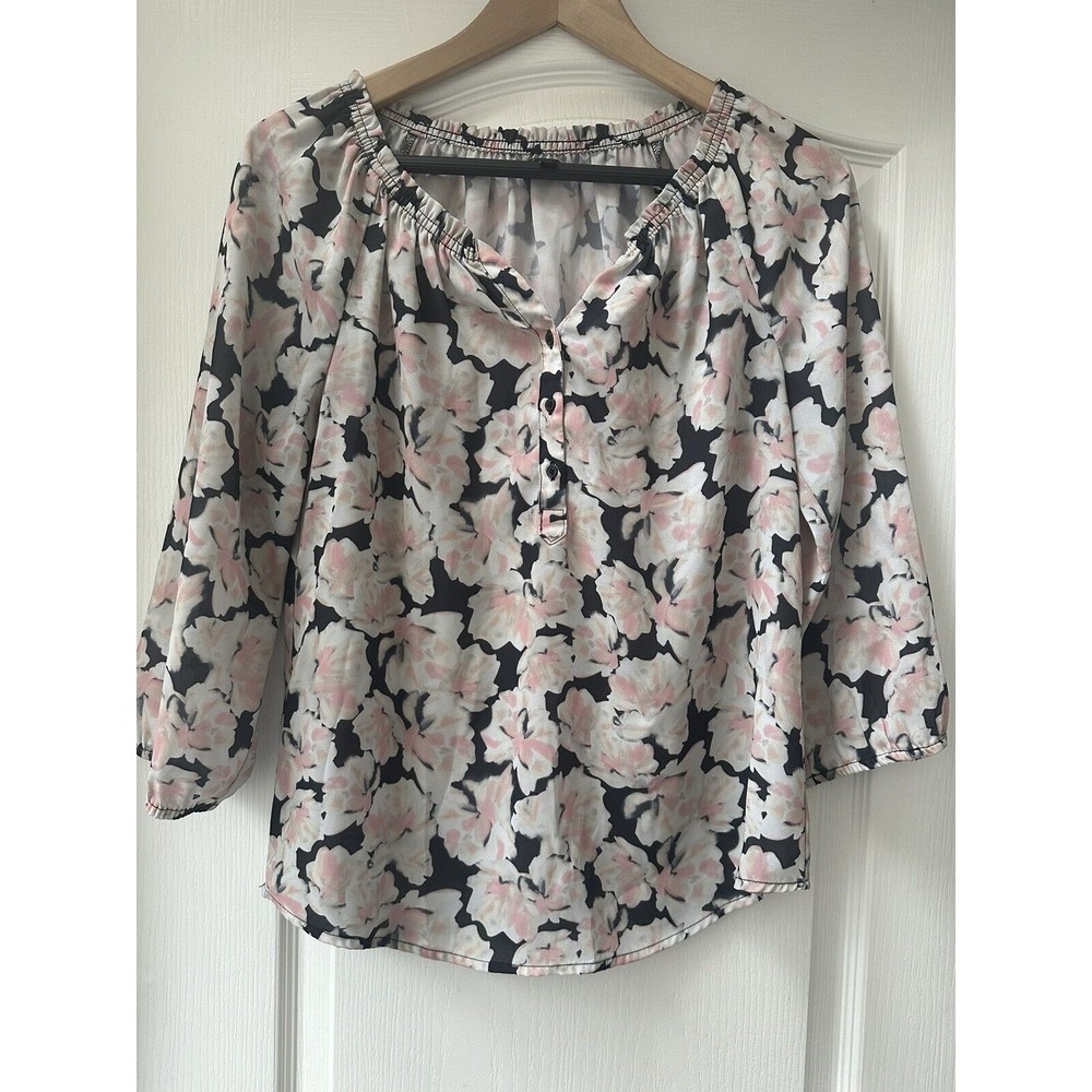 apt 9 floral blouse size xs women
